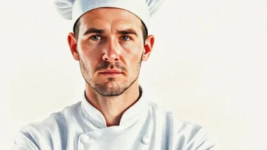 ABD'de şef kıyafetli bir aşçı mutfakta. Eyaletlere göre aşçı maaşları ve kariyer ipuçları detaylı rehber.