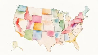 ABD eyaletleri arası maaş rekabeti ve ortalama kazançların karşılaştırılması grafiği.